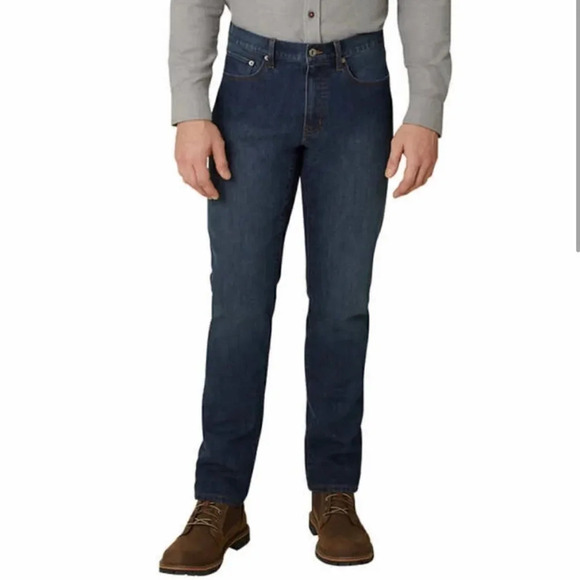 Eddie Bauer Men's Flannel Lined Denim #12 - Picture 2 of 7